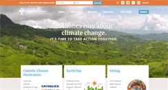 Desktop Screenshot of catholicclimatecovenant.org